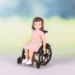 Poppenhuisfiguur Lourdes met rolstoel